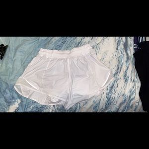 White lululemon shorts